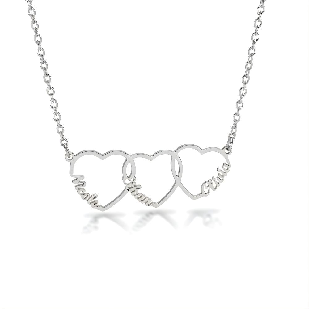 Collar personalizado con nombre y corazón