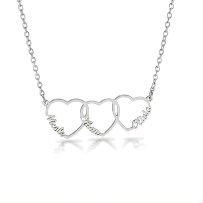 Collar personalizado con nombre y corazón