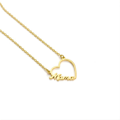 Collar personalizado con nombre y corazón