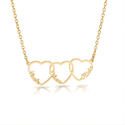 Collar personalizado con nombre y corazón